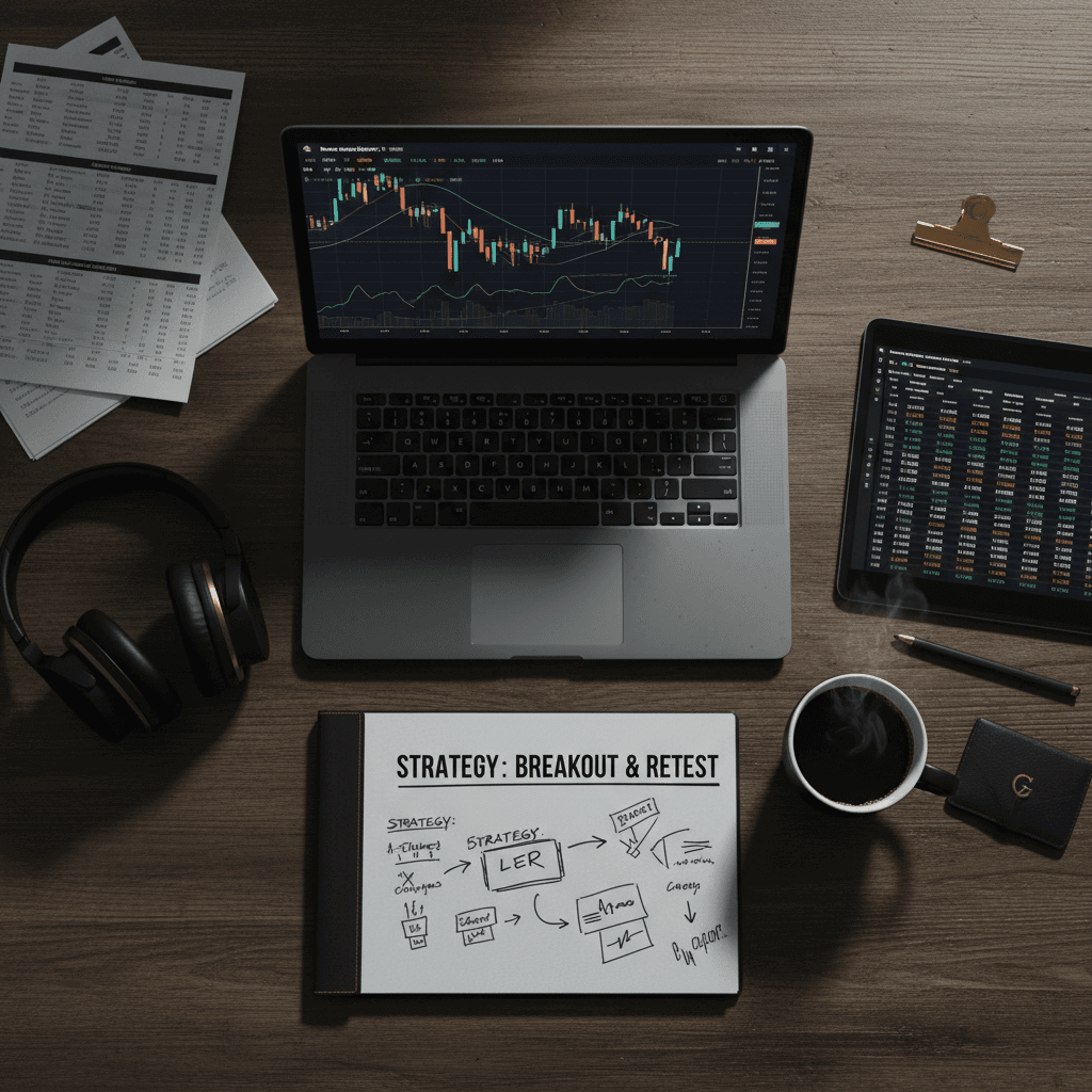 Risk management notes and calculations on trading desk